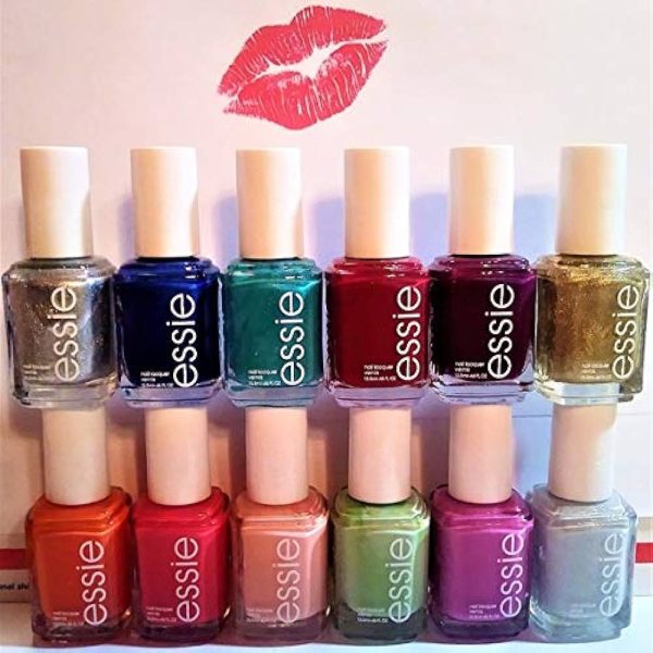 Essie Nail Polish, Set of 6 Random, All Different Colors No Repeats