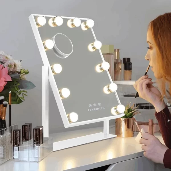 Estala Makeup Vanity Mirror with Lights - Hollywood Vanity Mirror