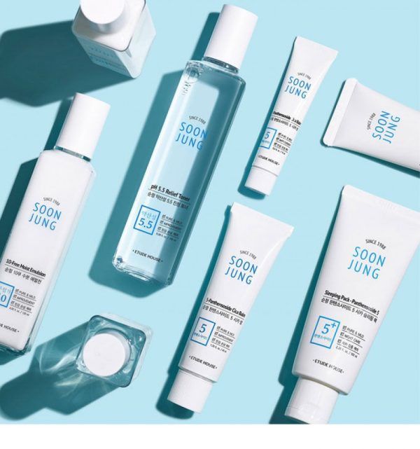 ETUDE HOUSE Soonjung Skin Care 2 Set (Free Toner + Emulsion + Cream)