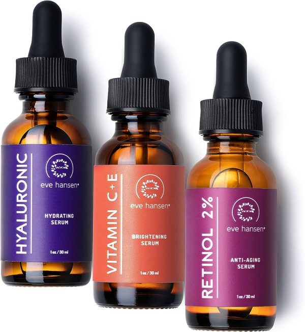 Eve Hansen Anti-Aging Serum Set | Vitamin C Serum, Hyaluronic Acid Serum