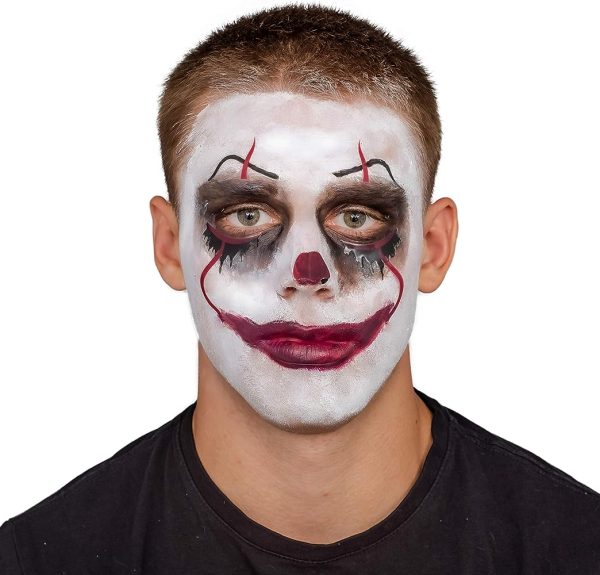 Evil Clown Halloween Makeup Kit - Professional Costume Cosmetics