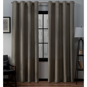 Exclusive Home Curtains Loha Linen Window Curtain Panel Pair