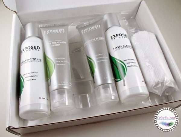 Exposed Skin Care Acne Treatment System (60 Day) 5 Piece Basic Kit