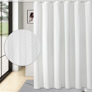 Extra Long Shower Curtain Fabric for Bathroom