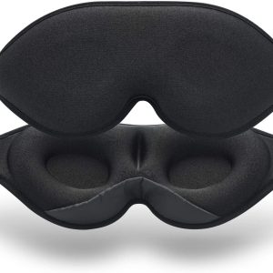 3D Eye Mask for Sleeping – Ultimate Comfort and Light Blocker in Black