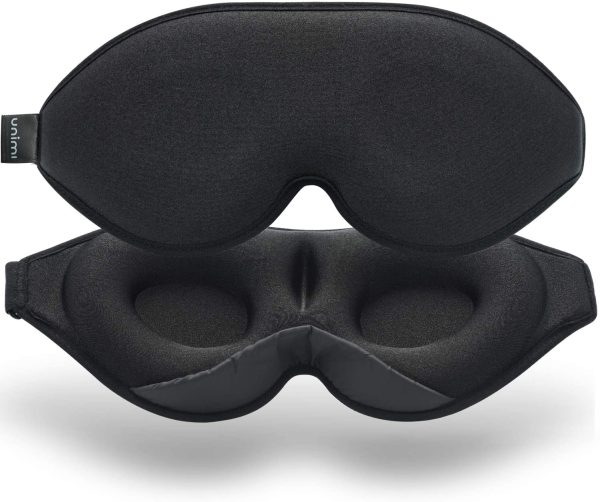 3D Eye Mask for Sleeping – Ultimate Comfort and Light Blocker in Black
