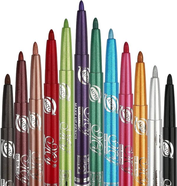 Eyebrow Lip Liner Pencil Pen Makeup Cosmetic Set Kit Tool