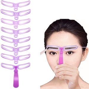 Eyebrow Stencils, Reusable Eyebrow Template, Eyebrow Shape Kit with Strap