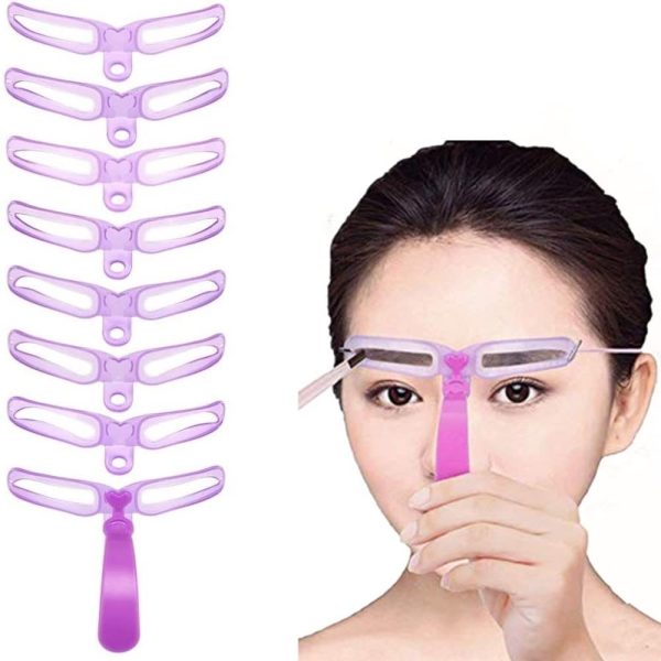 Eyebrow Stencils, Reusable Eyebrow Template, Eyebrow Shape Kit with Strap