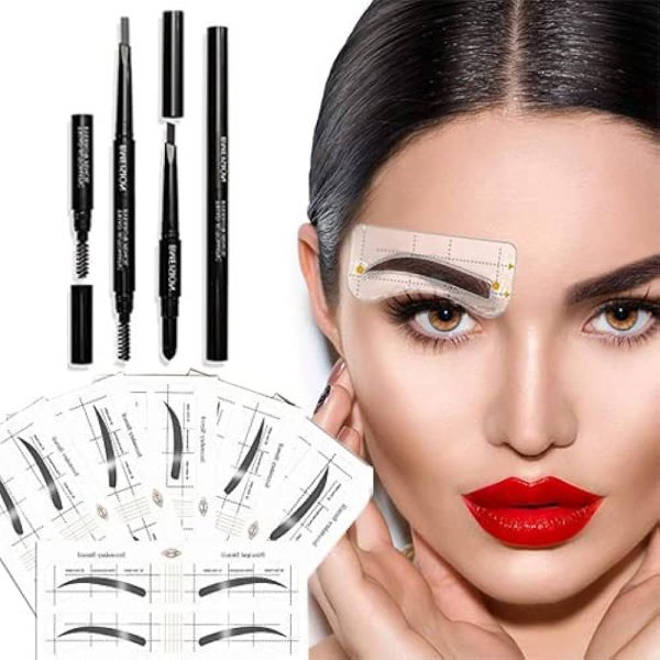 Eyebrow Stencils SET with 36 Pairs Eyebrows Shape Stickers Reusable for Women