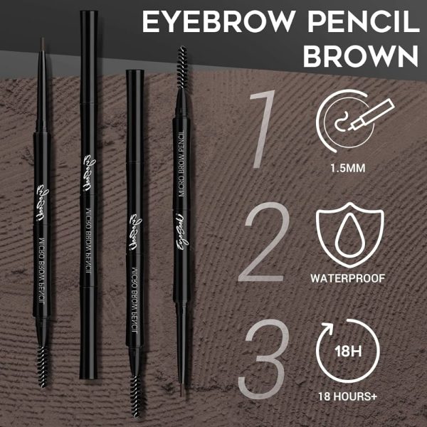 EYESEEK 3PCS Micro Eyebrow Pencil Set