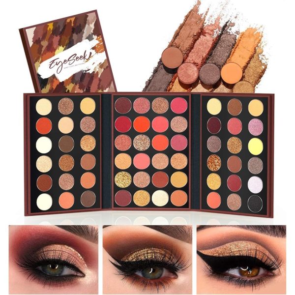 EYESEEK Portable Eyeshadow Palette Glitter Eye Makeup Palettes Sets