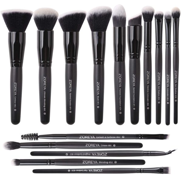 Eyeshadow Brush Set with Kabuki Makeup Brush Set