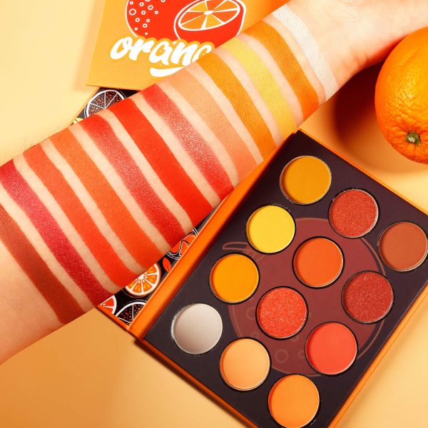 Eyeshadow Palette Gold Yellow Orange Shade