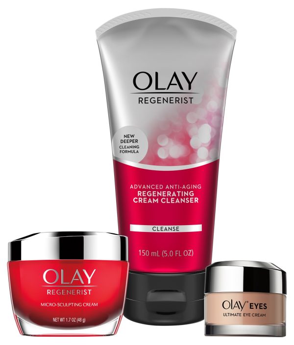 Face Wash by Olay Total Effects Day to Night Anti-Aging Skincare Kit with Cleanser