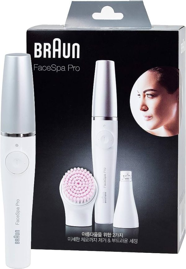 Facial Epilating and Cleansing Brush for Salon Beauty at Home