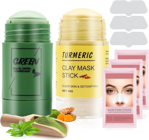 Facial Kit For Women - Includes Face Mask, Facial Wipes, Nose Strips