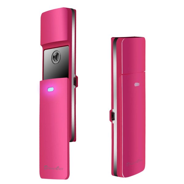Facial Mist Sprayer,Portable Sliding Nano Facial Steamer Handy Mirror Moisture