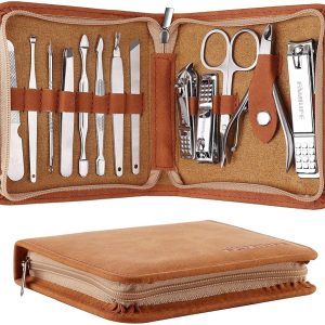 FAMILIFE F03 Manicure Set, Pedicure Kit Nail Clipper Set 13pcs Professional Men