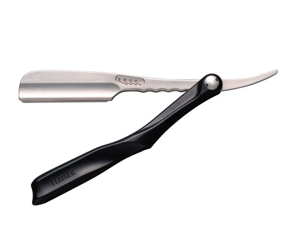 Feather Black SS Folding Handle Razor