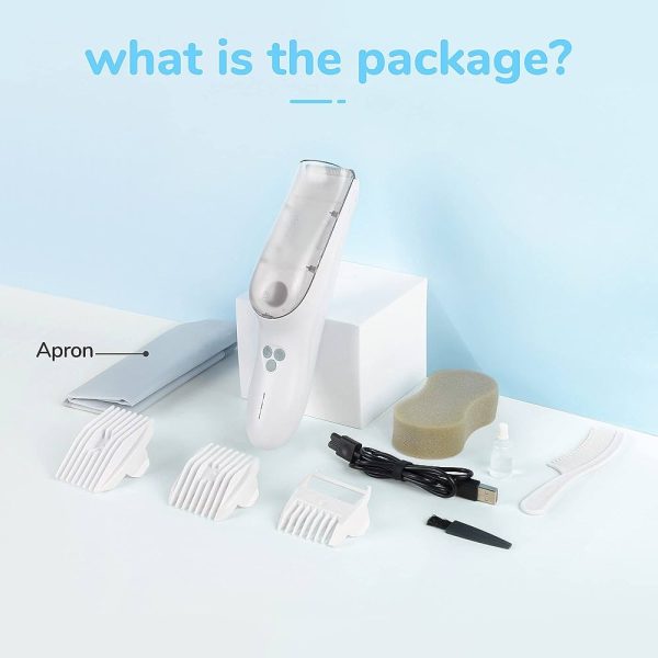 FERRISA Baby Hair Clippers with Vacuum for Infant Fine Hair