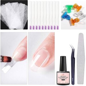 Fiber Nails Kit Fiberglass Nail Form for Acrylic Nail Salon Nail