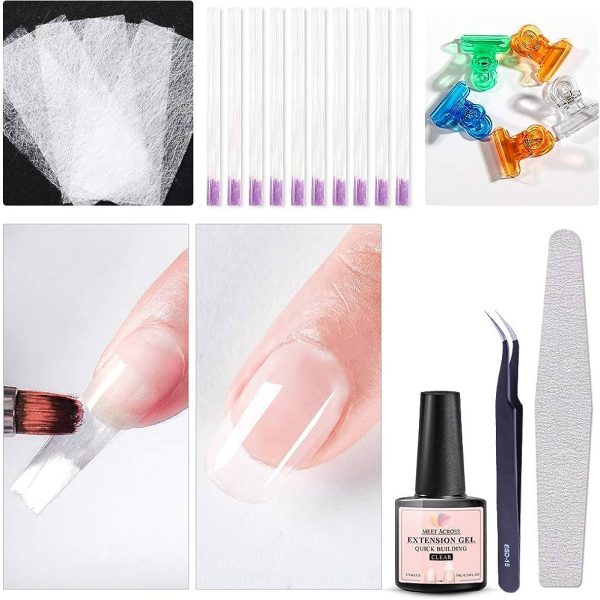Fiber Nails Kit Fiberglass Nail Form for Acrylic Nail Salon Nail