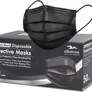 Filter Mask - 50 Count 3-Ply Disposable Face Mask FDA Approved Earloop Dust Mask for Doctor Cleaner (50PACK)
