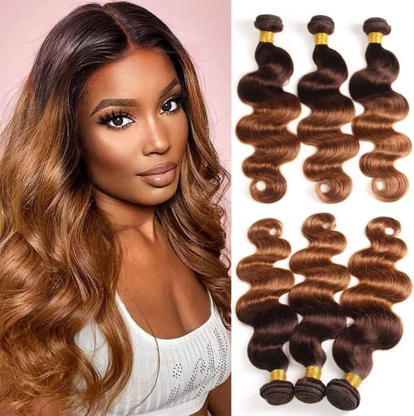 Finest Remy Ombre Brazilian Hair Body Wave 2 Tone Ombre Bundles Body Wave