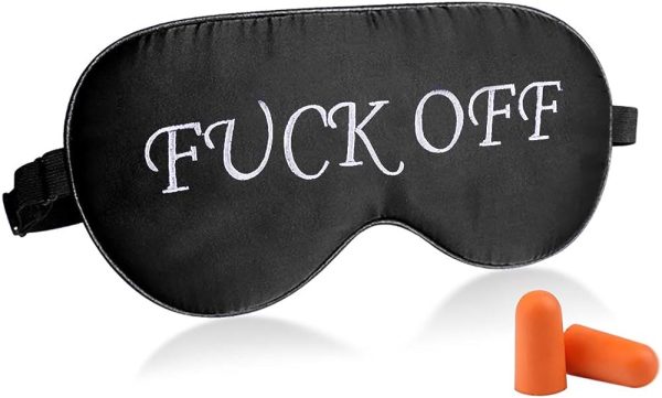 Fitglam Natural Silk Sleep Mask, Best Sleeping Mask Eye Mask Eye Cover for Travel