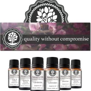 Floral Set of 6 Premium Grade Fragrance Oils