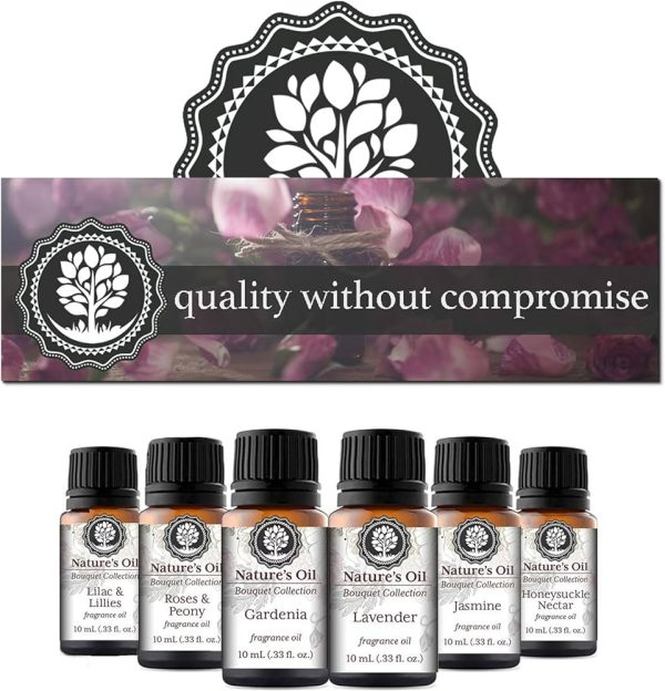 Floral Set of 6 Premium Grade Fragrance Oils