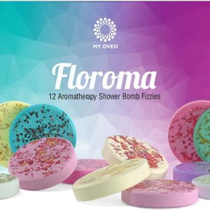 Floroma Shower Bomb Set of 12 - Shower Steamers - Aromatherapy