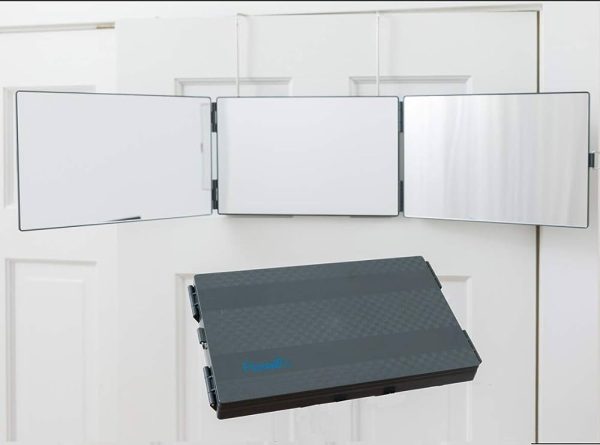 Floxsee Portable Adjustable Tri-Fold Mirror for Home or Travel
