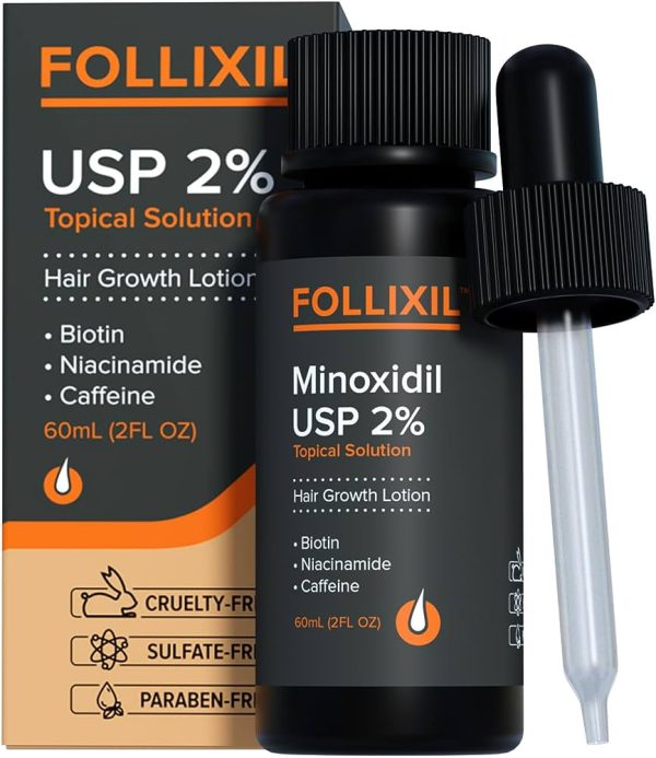 FOLLIXIL 5% Minoxidil Lotion with Biotin and Capilia Longa