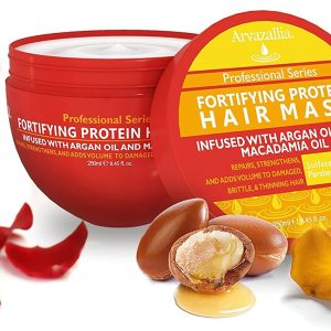 Fortifying Protein Hair Mask and Deep Conditioner with Argan Oil and Macadamia
