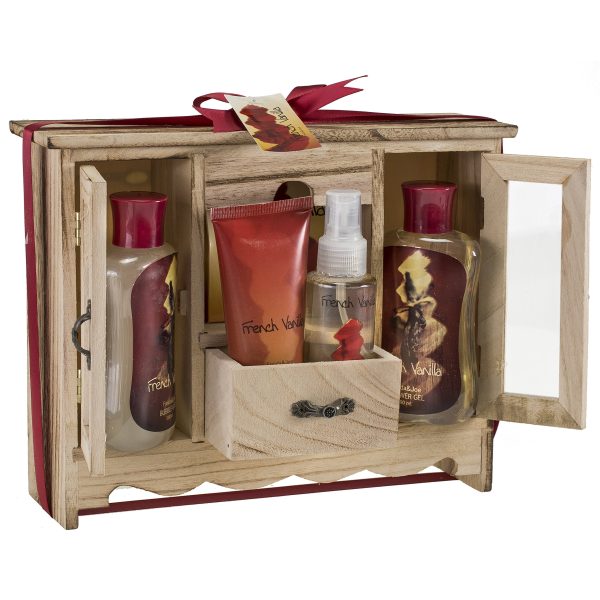 French Vanilla Bath and Body Essential Aromatherapy Spa Bath Gift Set