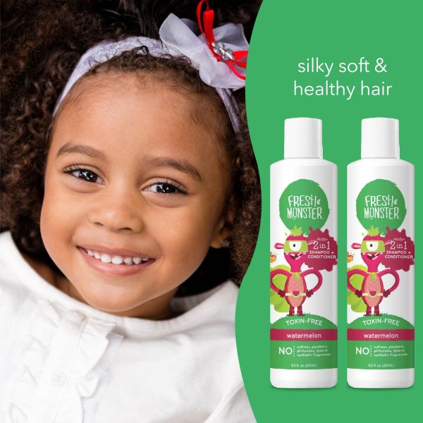 Fresh Monster Toxin-free Hypoallergenic 2-in-1 Kids Shampoo & Conditioner