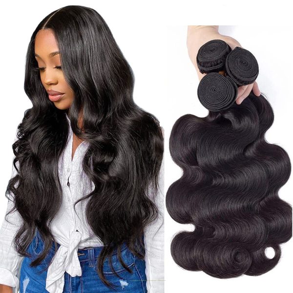 Gabrielle Weave Hair (14" 16" 18") Body Wave Hair Brazilian 3 Bundles