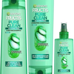 Garnier Fructis Pure Clean Shampoo, Paraben-Free Silicone-Free
