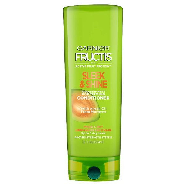 Garnier Fructis Sleek & Shine Conditioner, Frizzy, Dry, Unmanageable Hair