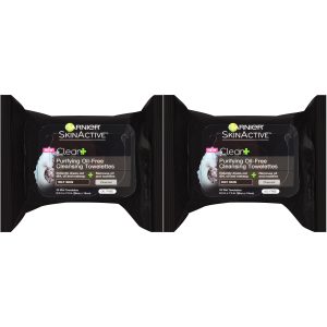 Garnier SkinActive Clean+ Charcoal Oil-Free Makeup Remover Wipes