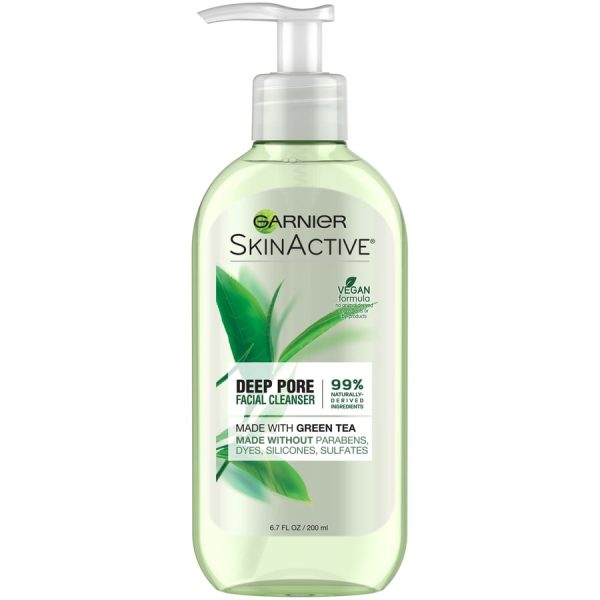 Garnier SkinActive Face Wash with Green Tea, Oily Skin
