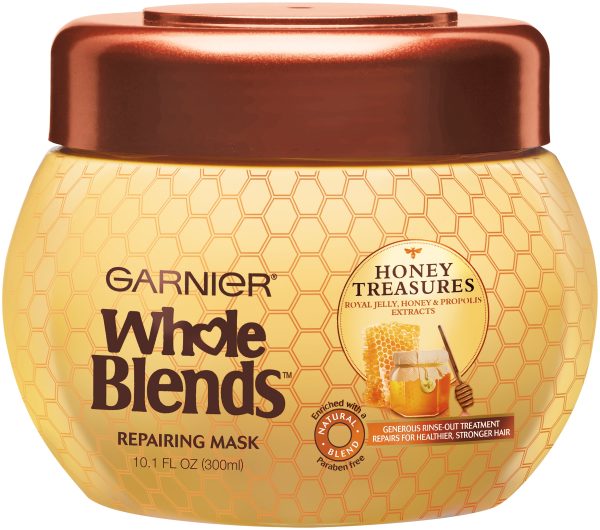 Garnier Whole Blends Honey Treasures Repairing Hair Mask for Dry Damaged Hair
