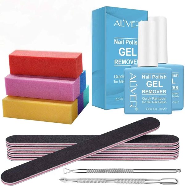 Gel Nail Polish Remover,Magic Nail Polish Remover,Nail File Set