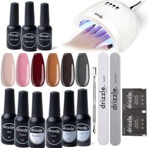 Gel Nail Polish Starter Kit, Speed Curing 48W Professional LED lamp Base