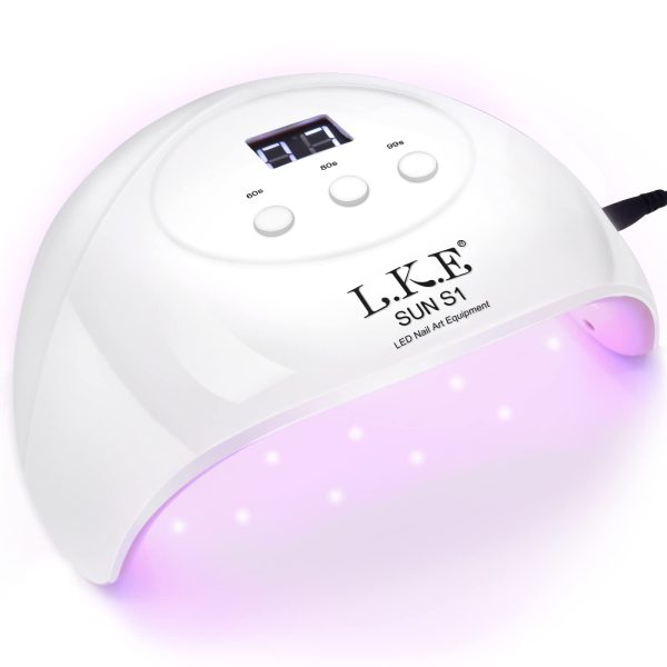 Gel UV LED Nail Lamp, Jewhiteny Nail Dryer 72W Gel Nail Polish UV Light