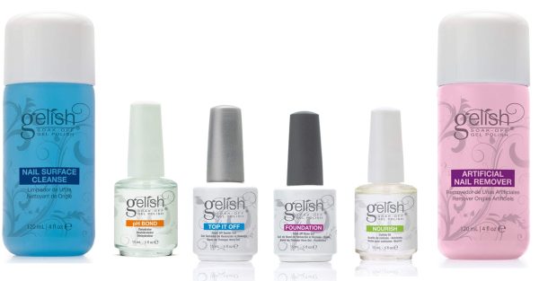 Gelish 15 mL Soak Off Gel Nail Polish Basix Care Kit