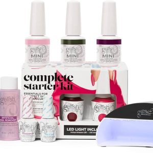 Gelish MINI Soak Off Gel Nail Polish Starter Kit, 9 mL