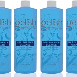 Gelish Nail Soak Off Gel Top Coat Cleanser, 16 fl oz + Polish Remover